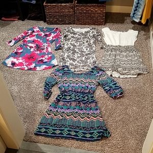 Pink blush maternity tunic lot (4)